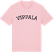 Pink Cotton t-shirt med Vippala böjd t-shirt