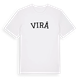 White t-shirt med Virå böjd t-shirt