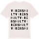 Vintage White t-shirt med Virenshult ordlek t-shirt