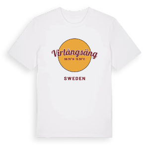 Virlångsäng cirkel t-shirt – ekologisk bomull t-shirt från Pinshirt