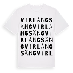 Virlångsäng ordlek t-shirt – ekologisk bomull t-shirt från Pinshirt