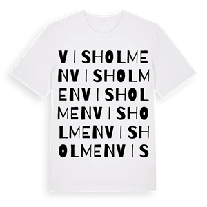 Visholmen ordlek t-shirt – ekologisk bomull t-shirt från Pinshirt