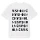 White t-shirt med Visholmen ordlek t-shirt