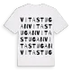Vitastugan ordlek t-shirt