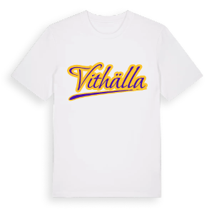 Vithälla baseball t-shirt – ekologisk bomull t-shirt från Pinshirt