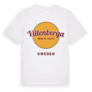 Vittenberga cirkel t-shirt – ekologisk bomull t-shirt från Pinshirt