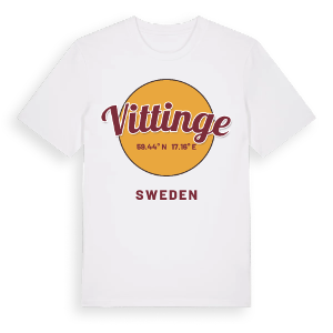 Vittinge cirkel t-shirt – ekologisk bomull t-shirt från Pinshirt