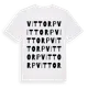 White t-shirt med Vittorp ordlek t-shirt