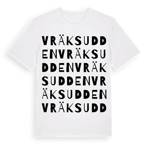 Vräksudden ordlek t-shirt – ekologisk bomull t-shirt från Pinshirt