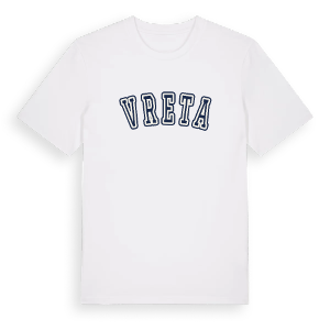 Vreta college t-shirt – ekologisk bomull t-shirt från Pinshirt