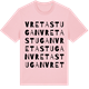 Pink Cotton t-shirt med Vretastugan ordlek t-shirt