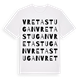 White t-shirt med Vretastugan ordlek t-shirt