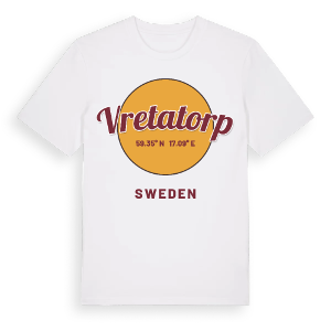 Vretatorp cirkel t-shirt – ekologisk bomull t-shirt från Pinshirt