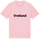 Pink Cotton t-shirt med Vretlund fetstil t-shirt