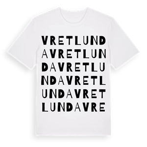 Vretlunda ordlek t-shirt – ekologisk bomull t-shirt från Pinshirt