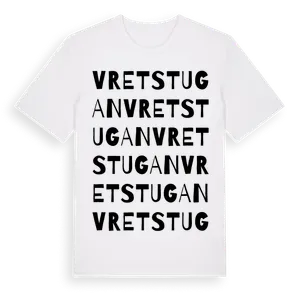 Vretstugan ordlek t-shirt – ekologisk bomull t-shirt från Pinshirt
