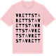 Pink Cotton t-shirt med Vrettsta ordlek t-shirt