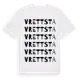 White t-shirt med Vrettsta ordlek t-shirt