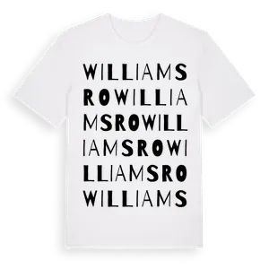 Williamsro ordlek t-shirt – ekologisk bomull t-shirt från Pinshirt