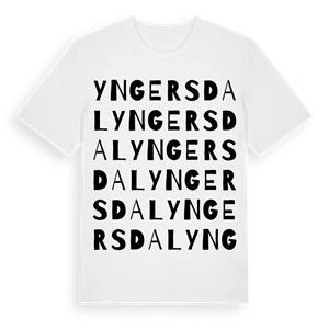 Yngersdal ordlek t-shirt – ekologisk bomull t-shirt från Pinshirt