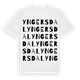 Yngersdal ordlek t-shirt