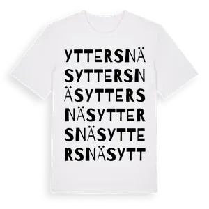 Yttersnäs ordlek t-shirt – ekologisk bomull t-shirt från Pinshirt