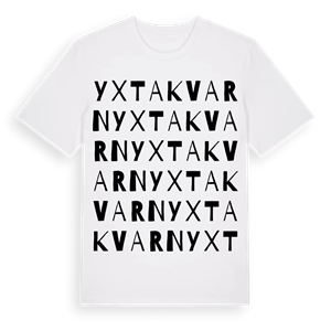 Yxtakvarn ordlek t-shirt – ekologisk bomull t-shirt från Pinshirt