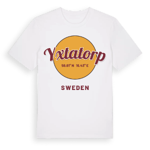 Yxtatorp cirkel t-shirt – ekologisk bomull t-shirt från Pinshirt