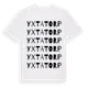 White t-shirt med Yxtatorp ordlek t-shirt
