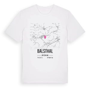 Balsthal karta t-shirt – ekologisk bomull t-shirt från Pinshirt