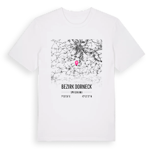 Bezirk Dorneck karta t-shirt – ekologisk bomull t-shirt från Pinshirt
