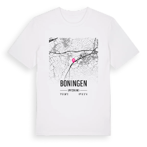 Boningen karta t-shirt – ekologisk bomull t-shirt från Pinshirt
