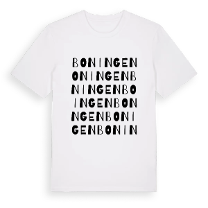 Boningen ordlek t-shirt – ekologisk bomull t-shirt från Pinshirt