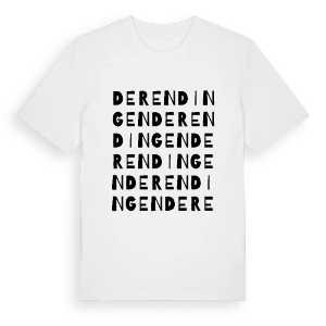 Derendingen ordlek t-shirt – ekologisk bomull t-shirt från Pinshirt