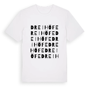 Drei Höfe ordlek t-shirt – ekologisk bomull t-shirt från Pinshirt