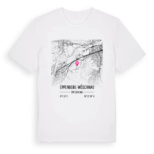 Eppenberg-Wöschnau karta t-shirt – ekologisk bomull t-shirt från Pinshirt