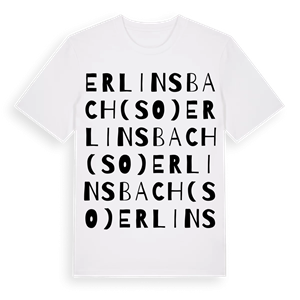 Erlinsbach (SO) ordlek t-shirt – ekologisk bomull t-shirt från Pinshirt