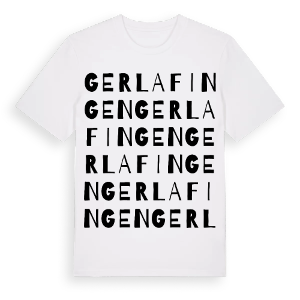Gerlafingen ordlek t-shirt – ekologisk bomull t-shirt från Pinshirt