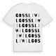 Gossliwil ordlek t-shirt