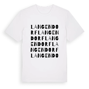 Langendorf ordlek t-shirt – ekologisk bomull t-shirt från Pinshirt