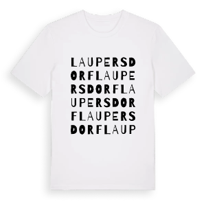 Laupersdorf ordlek t-shirt – ekologisk bomull t-shirt från Pinshirt