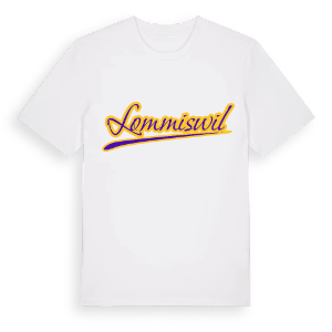 Lommiswil baseball t-shirt – ekologisk bomull t-shirt från Pinshirt