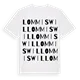 Lommiswil ordlek t-shirt
