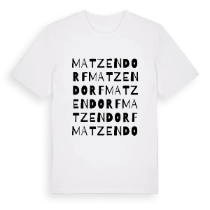 Matzendorf ordlek t-shirt – ekologisk bomull t-shirt från Pinshirt