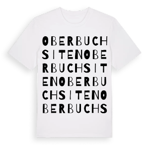 Oberbuchsiten ordlek t-shirt – ekologisk bomull t-shirt från Pinshirt