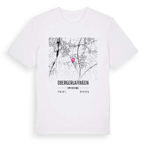 Obergerlafingen karta t-shirt – ekologisk bomull t-shirt från Pinshirt