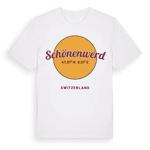Schönenwerd cirkel t-shirt – ekologisk bomull t-shirt från Pinshirt