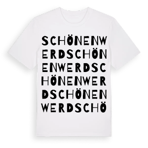 Schönenwerd ordlek t-shirt – ekologisk bomull t-shirt från Pinshirt