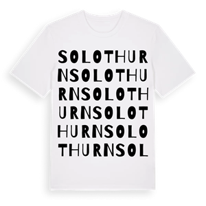 Solothurn ordlek t-shirt – ekologisk bomull t-shirt från Pinshirt