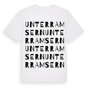 Unterramsern ordlek t-shirt – ekologisk bomull t-shirt från Pinshirt